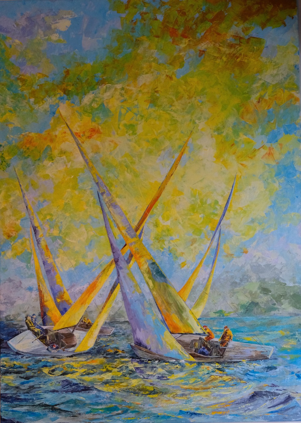 from Triptychon "Maneuver I, II and III" Acrylic on canvas 100x140