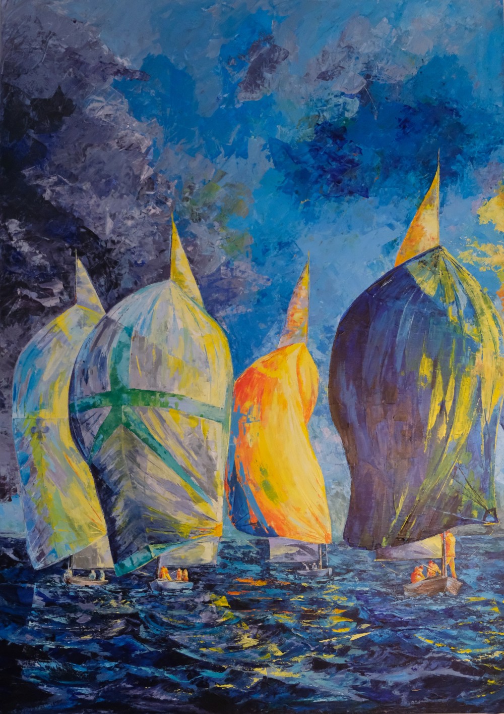 from Triptychon "Maneuver I, II and III" Acrylic on canvas 100x140