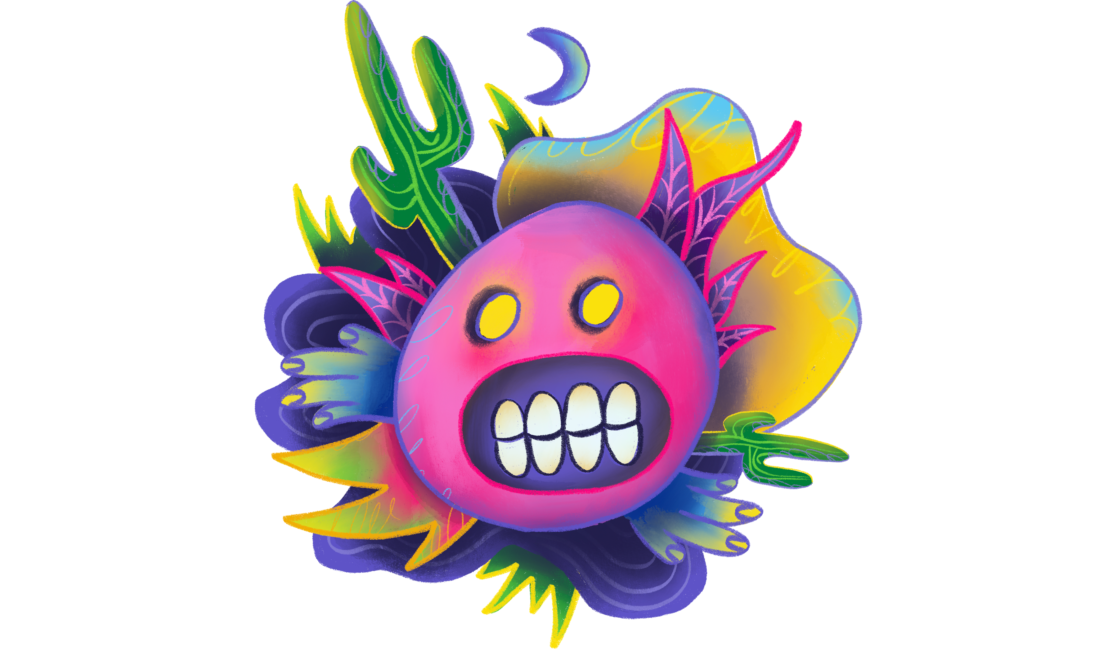 My art focuses on capturing moments of presence and spiritual connection to self and nature, be they pleasant or frightening.

Life is a mixture of euphoria and despair, and my maximalist style anthropomorphizes these feelings by utilizing scribbled lines, vibrating colors, and abstract human figures.

Art is a unique window into the human experience, and highlights shared universal experiences that at times exist beyond spoken language. I seek to capture my own perspectives that I might share and understand with myself and those around me.