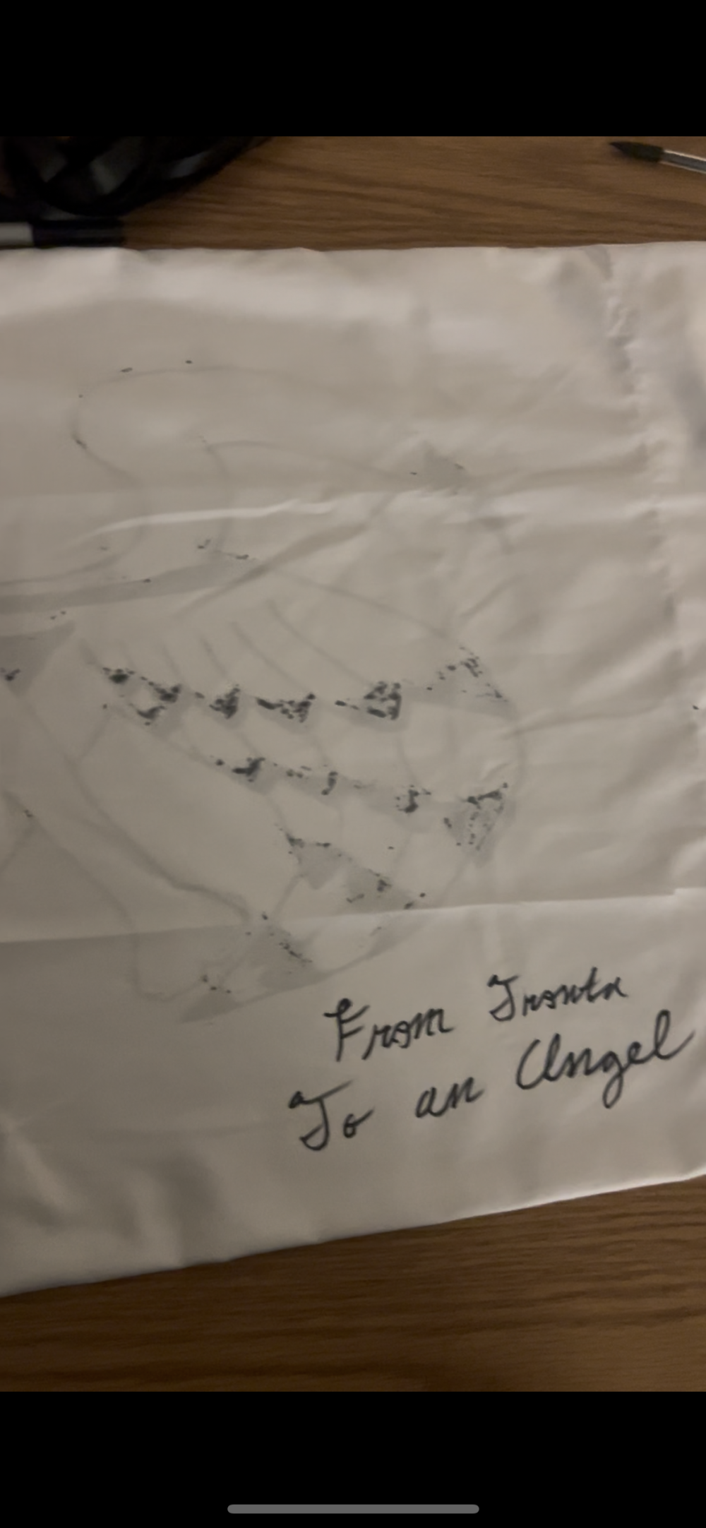 “From Tronta, To an Angel.”