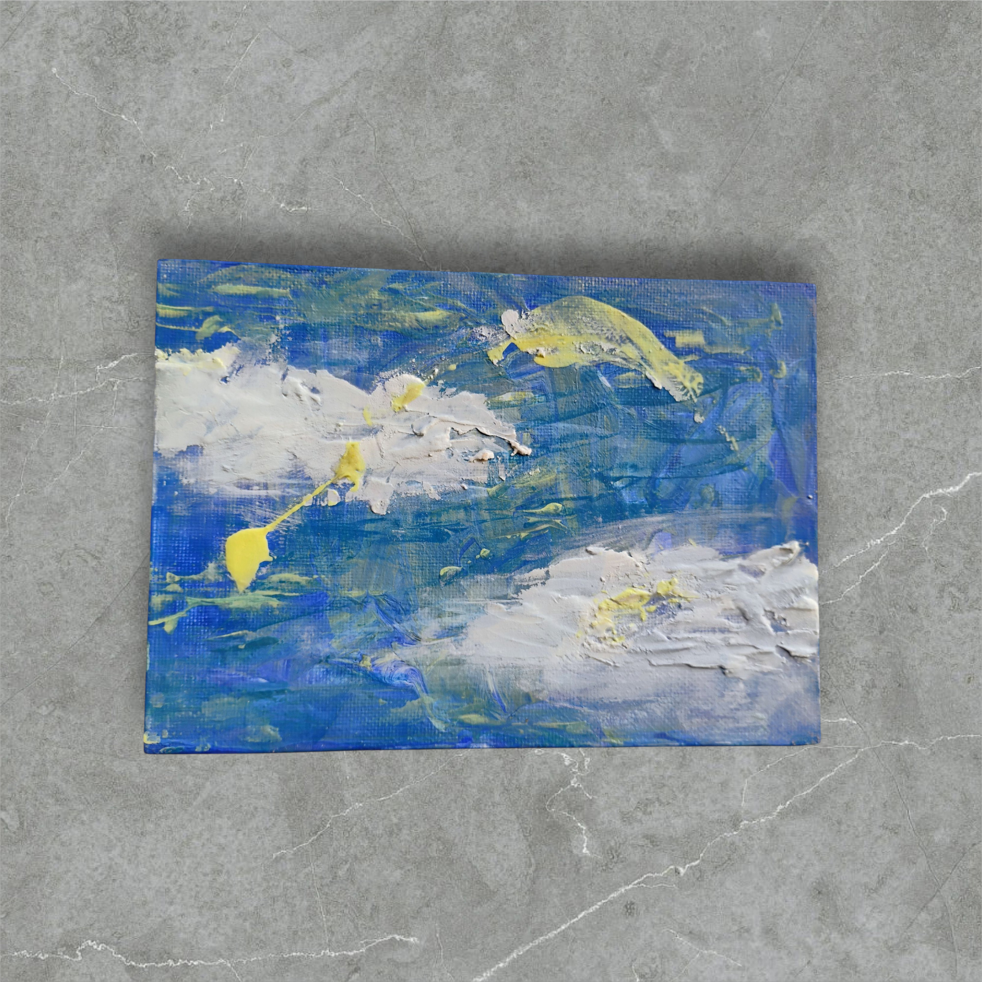 I work in a style I call Sensitive Minimalism — exploring how color, movement, and presence can express emotion without excess. Each piece is created through touch and intuition, inviting the viewer to slow down and feel.