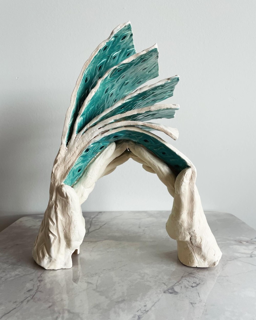 - ‏Ceramic
- 2024
.
.
.
Inspired by Azadi Tower, a historic monument in Tehran, Iran that holds a collective memory of unity from monarchy to revolution