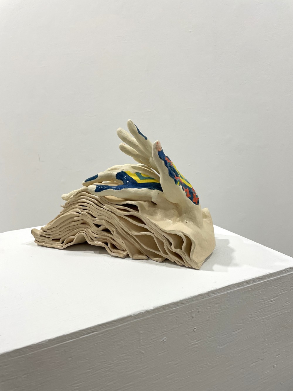 - Ceramic
- 2023
- From “The Poetic Hands” series
.
.
.
In searching of the self, from a world to another world, from a layer to another layer, from skin to another skin, I revive my self to live