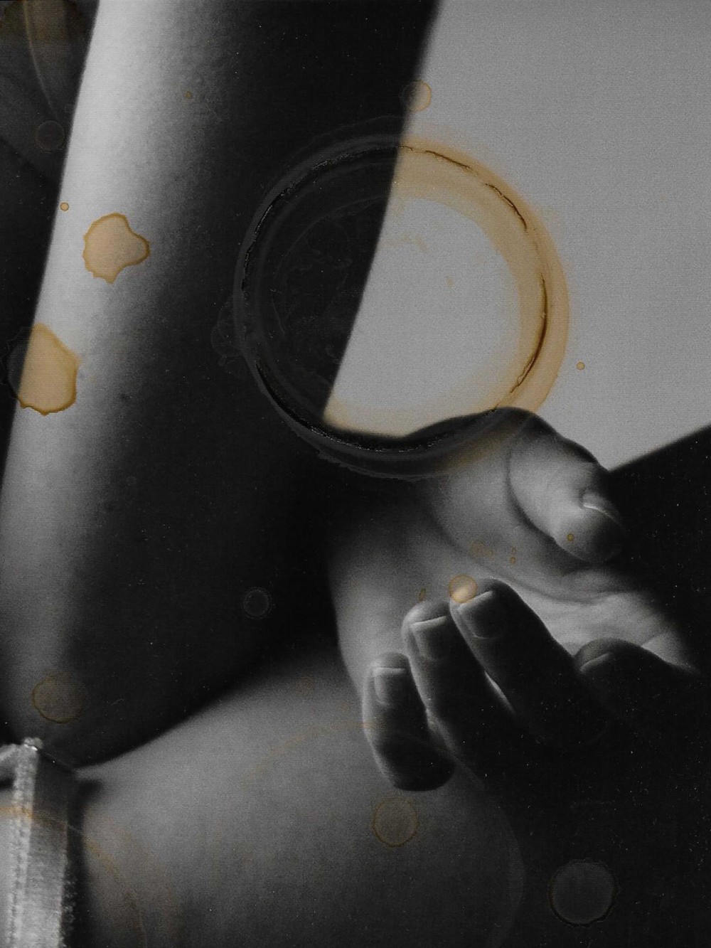 A piece from 'Coffee Lovers Club' collection. Photography with intentionally left coffee on it.
