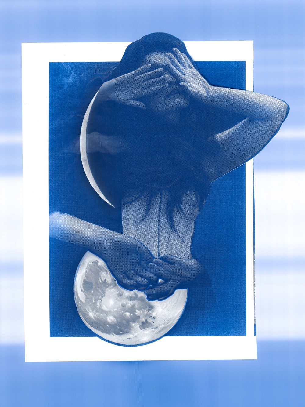 paper collage, digital scan and edit, generative fill elements