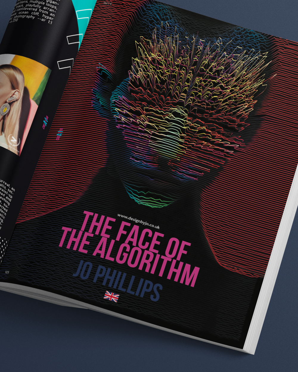 I am deeply honoured to contribute to this remarkable issue, which showcases 25 AI creators from around the globe, selected by a jury of experts. Together, we share visions of the future through themes such as identity, technology, beauty, fears, architecture, fashion, and more.