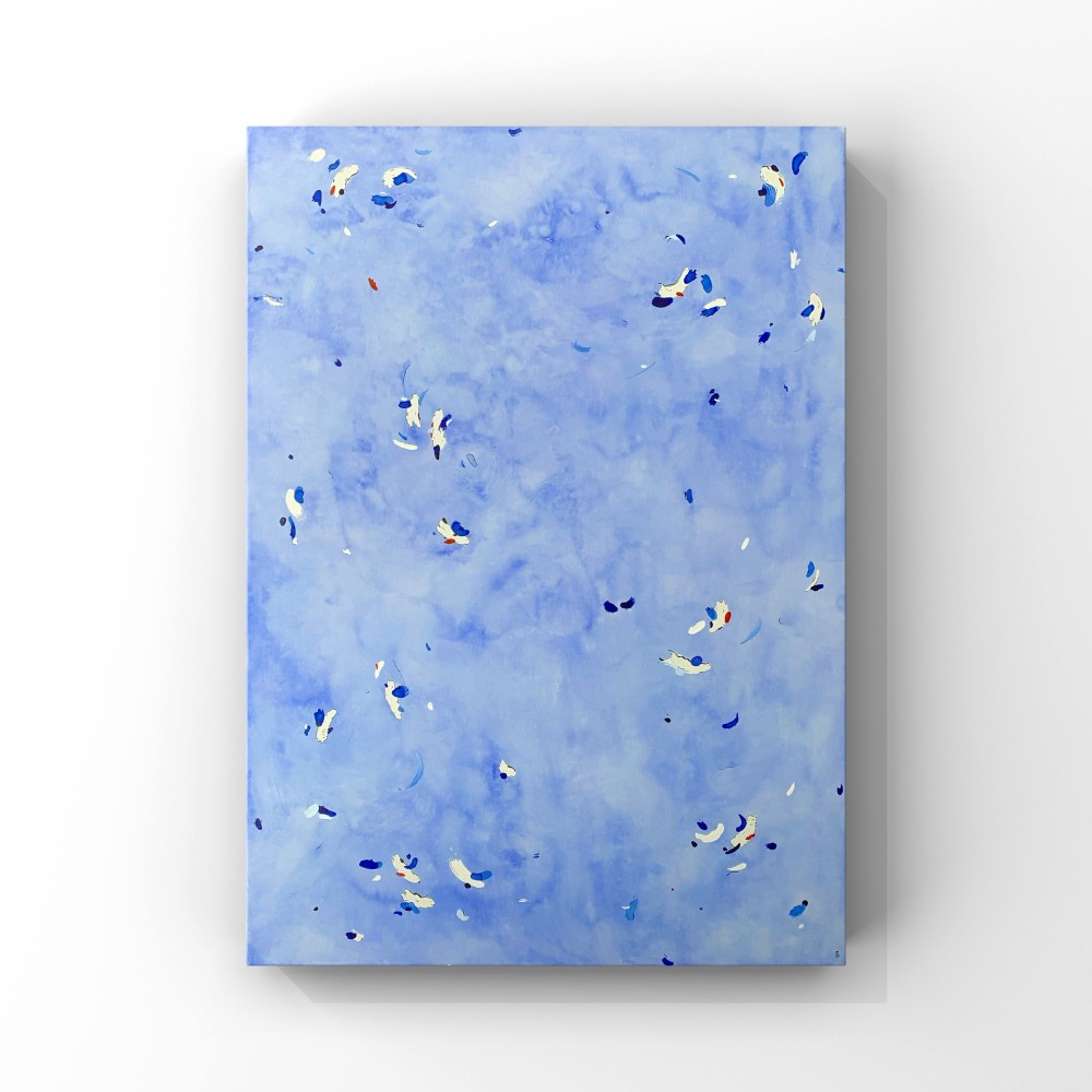 In the series of "Nature in movement" - Dimensions : 70 x 50 cm - ink on canvas
