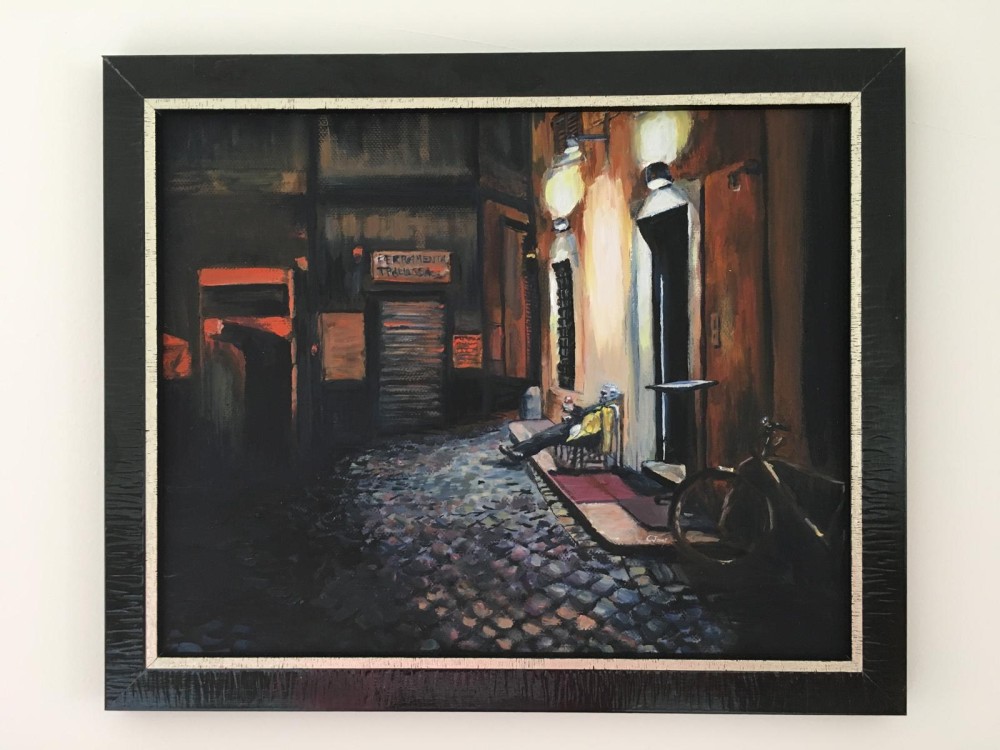 Oil on canvas board, A4
2016