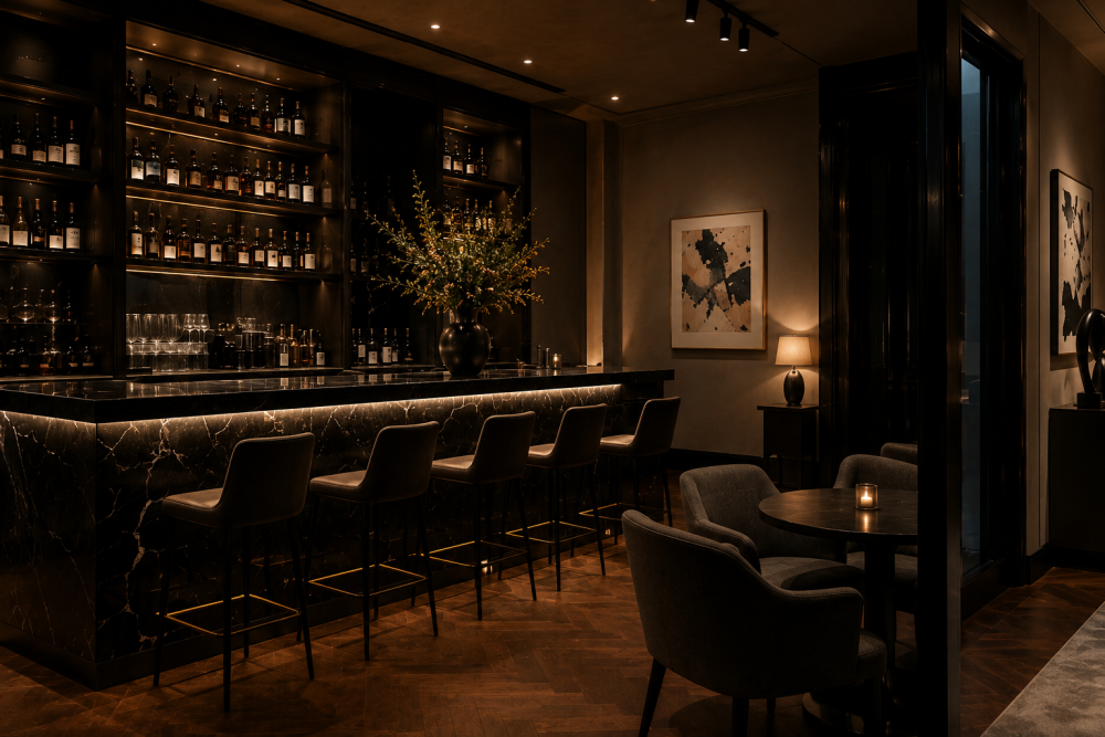 A refined setting for conversation and connection. Curated drinks and seasonal cuisine in an intimate atmosphere.