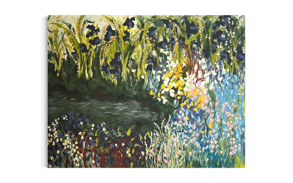 Acrylic on canvas 
90 x 120 cm