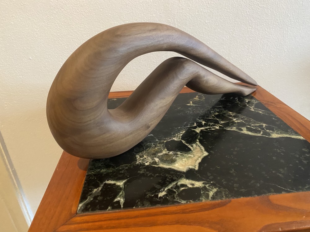 Sculpture wood 45X17X4 hand carved