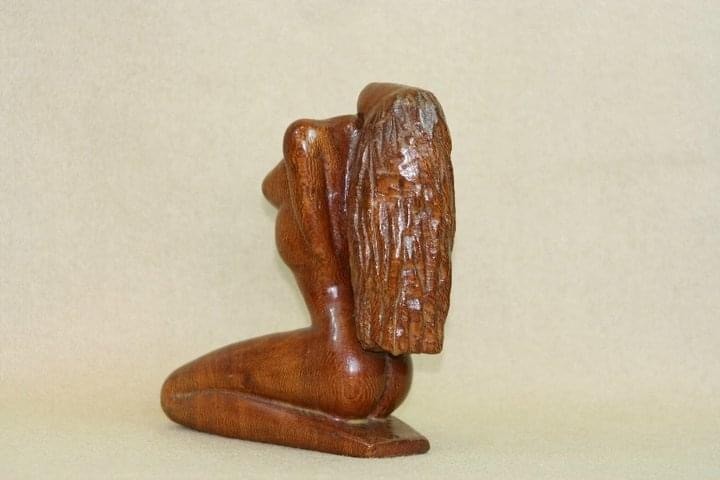 Sculpture wood 22X15X6 hand carved