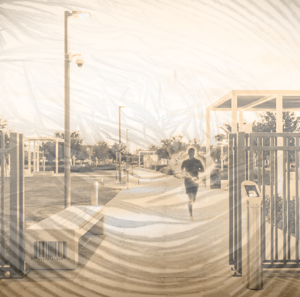 Everyday life under surveillance, where invisible systems quietly shape and confine behaviour.