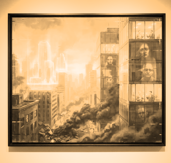 Disaster and failure masked by appearances, revealing systemic cover-ups and deception.