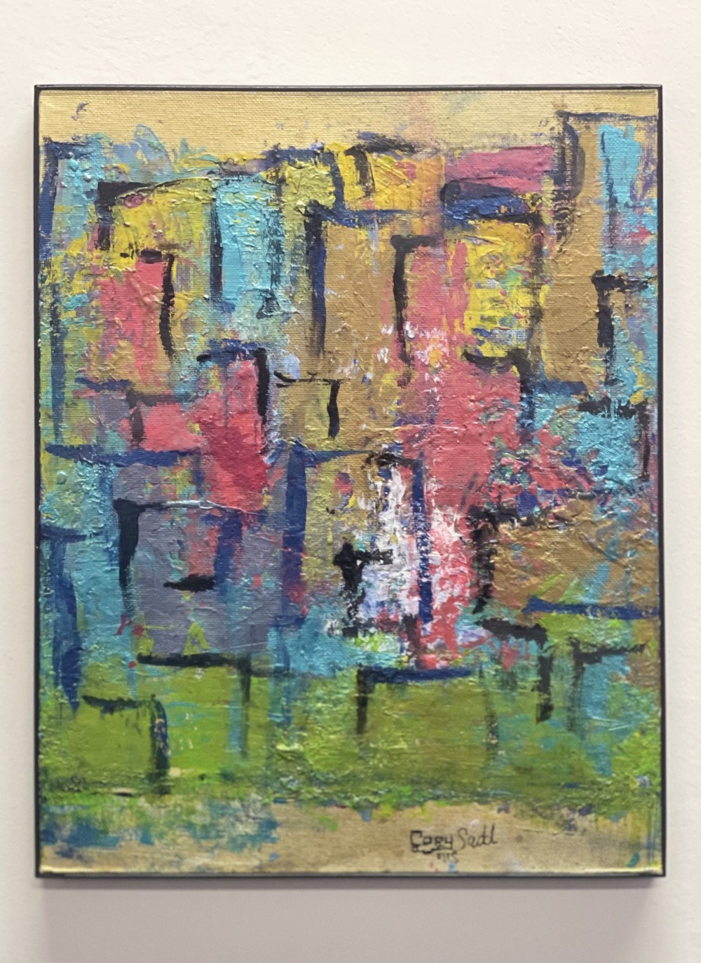 What does your city look like from afar? How do you picture it in your memory? How do you truly see it when you imagine it? Is there a limit to how well you can recreate your town in your mind? Or can you see the city as well as the many other things it has the potential to become?

This painting sold at the art show titled "Concrete Jungle" and was hosted by Charleston, West Virginia's newest art gallery called Los Angled.

Oil paint on stretched canvas.