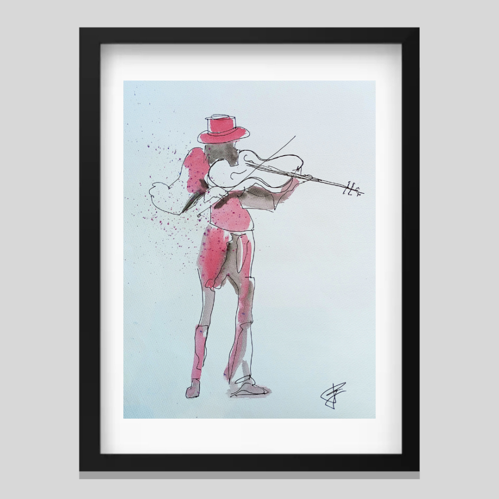 Obra original, 42x30cm, tinta e aguarela sobre papel artesanal • 100,00€ | Inclui certificado de autenticidade | Ref: fg0043 | Para mais informações, fotos ou aquisição desta obra, entre em contacto com o número de referência da obra. O Francisco terá todo o gosto em ajudar.