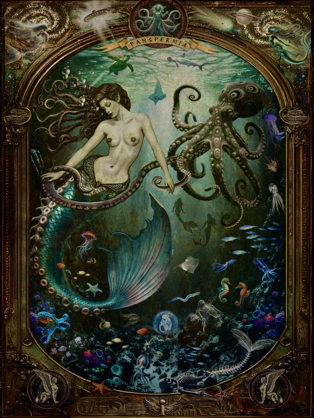 Embellished Digital and analogue collage