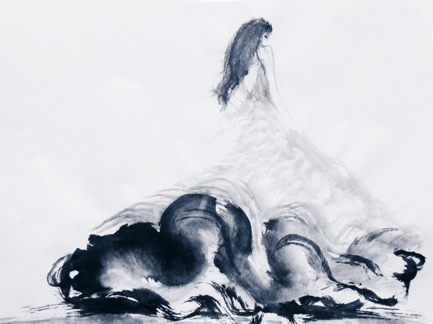 Oyster Dress by Alexander McQueen