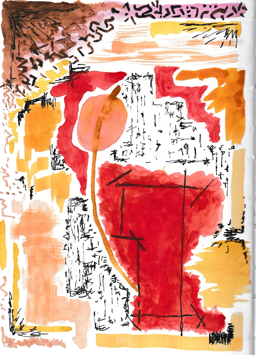 watercolor + ink - 21x14cm