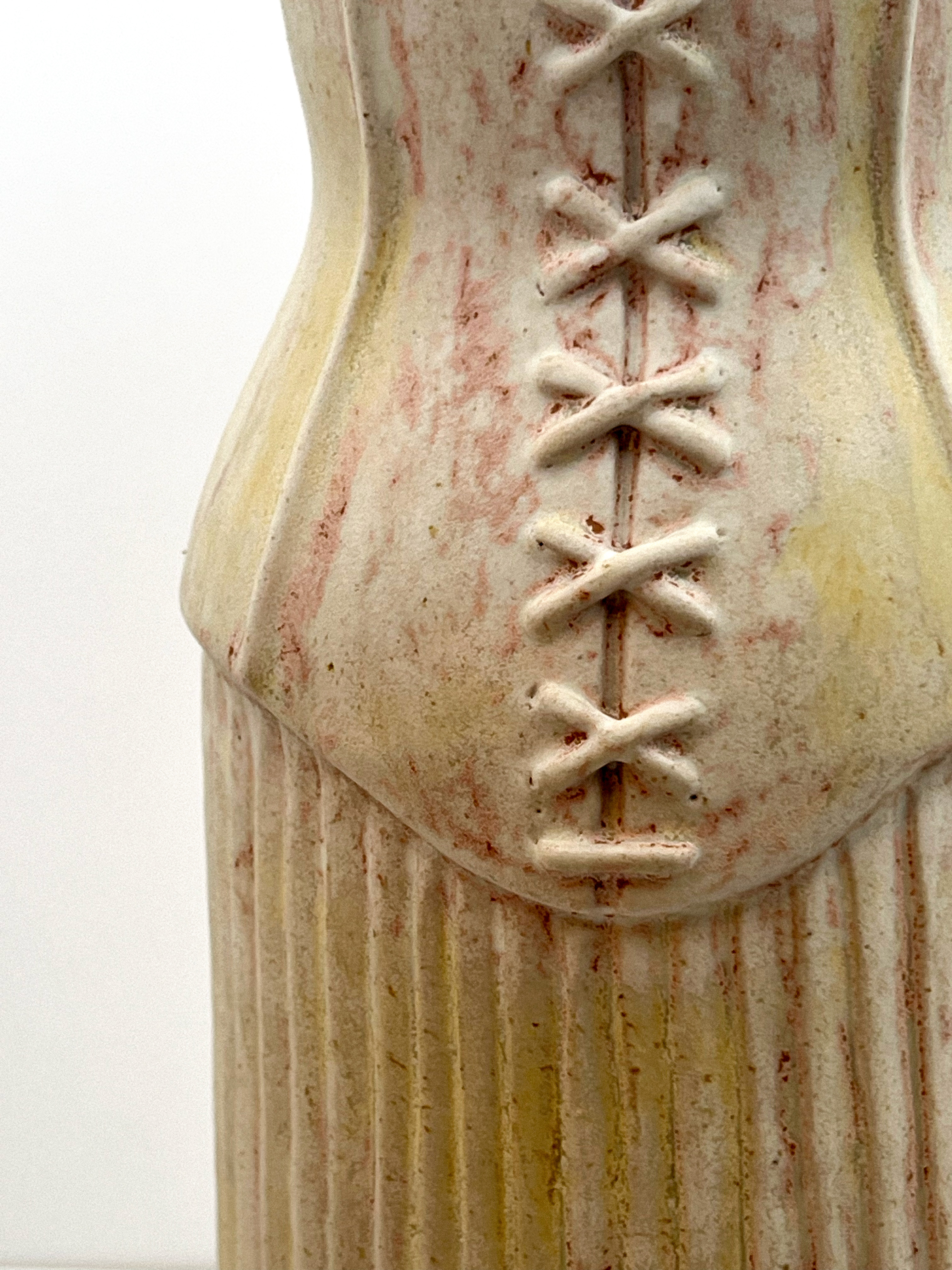 I create ceramic sculptures that beautifully interpret our culture, memories, and desires through clothing. My works delve into how clothing conveys identity, emotions, and social status without directly depicting the person. Each piece reflects the individual's inner world, inviting viewers to complete a meaningful narrative.
Crafted through wheel throwing and meticulous handwork, my sculptures foster a dialogue between the viewer and the artwork. Through the form and materiality of each garment, I create a profound space that balances presence and absence, encouraging reflection on the human connections between body and clothing.
Driven by love for people, I aim to unveil the hidden memories and emotions within them. I inspire those who seek meaning in the unseen, reminding us that sometimes, absence is the most powerful part of the story.