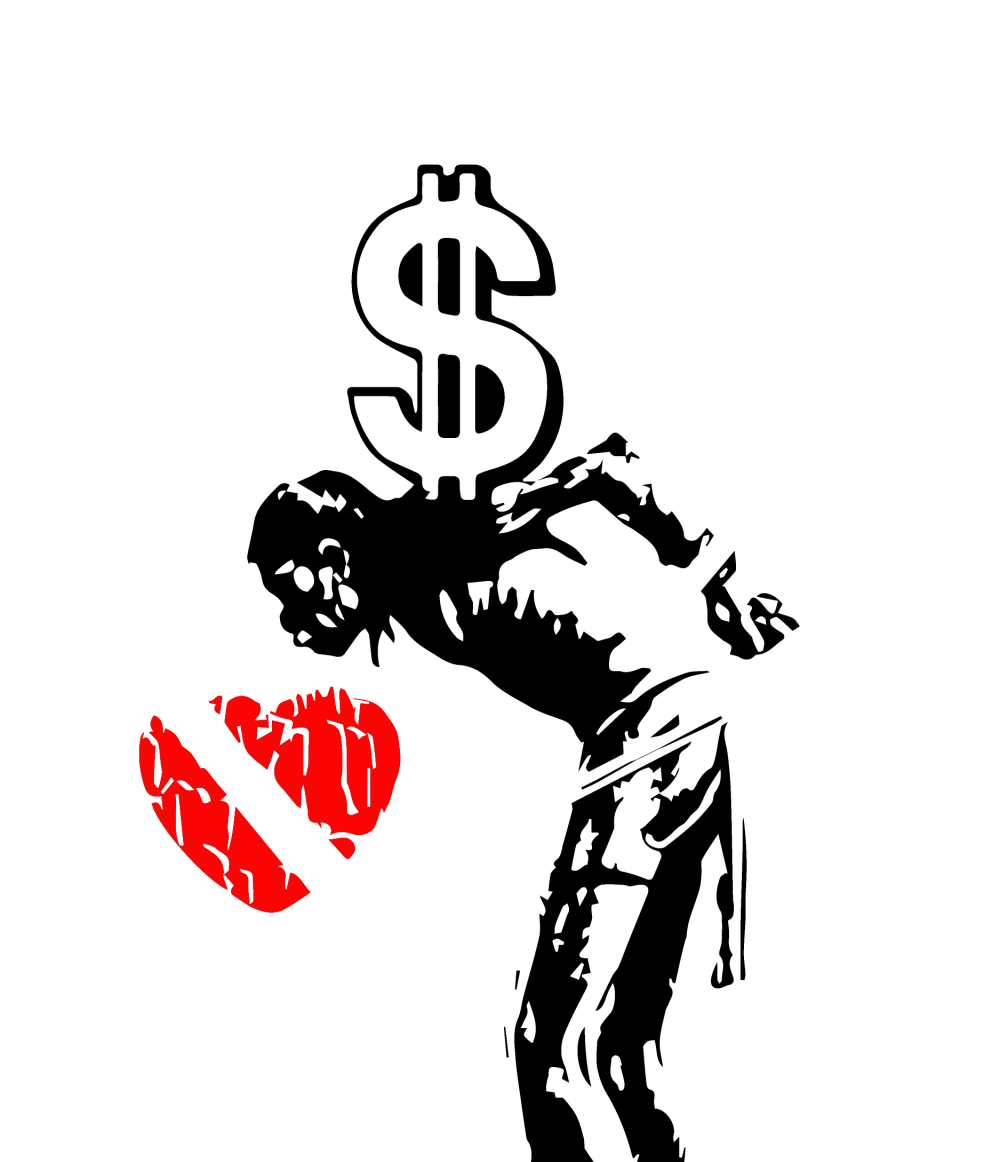 Slave to money. Pursuing this role will not bring you true freedom and love; you will only carry a dead weight to the point where love becomes unattainable and vanishes along with freedom, because no feeling can be acquired as a commodity, since they cannot be measured in numbers; on the contrary, numbers and figures have no value in the face of the love of freedom.