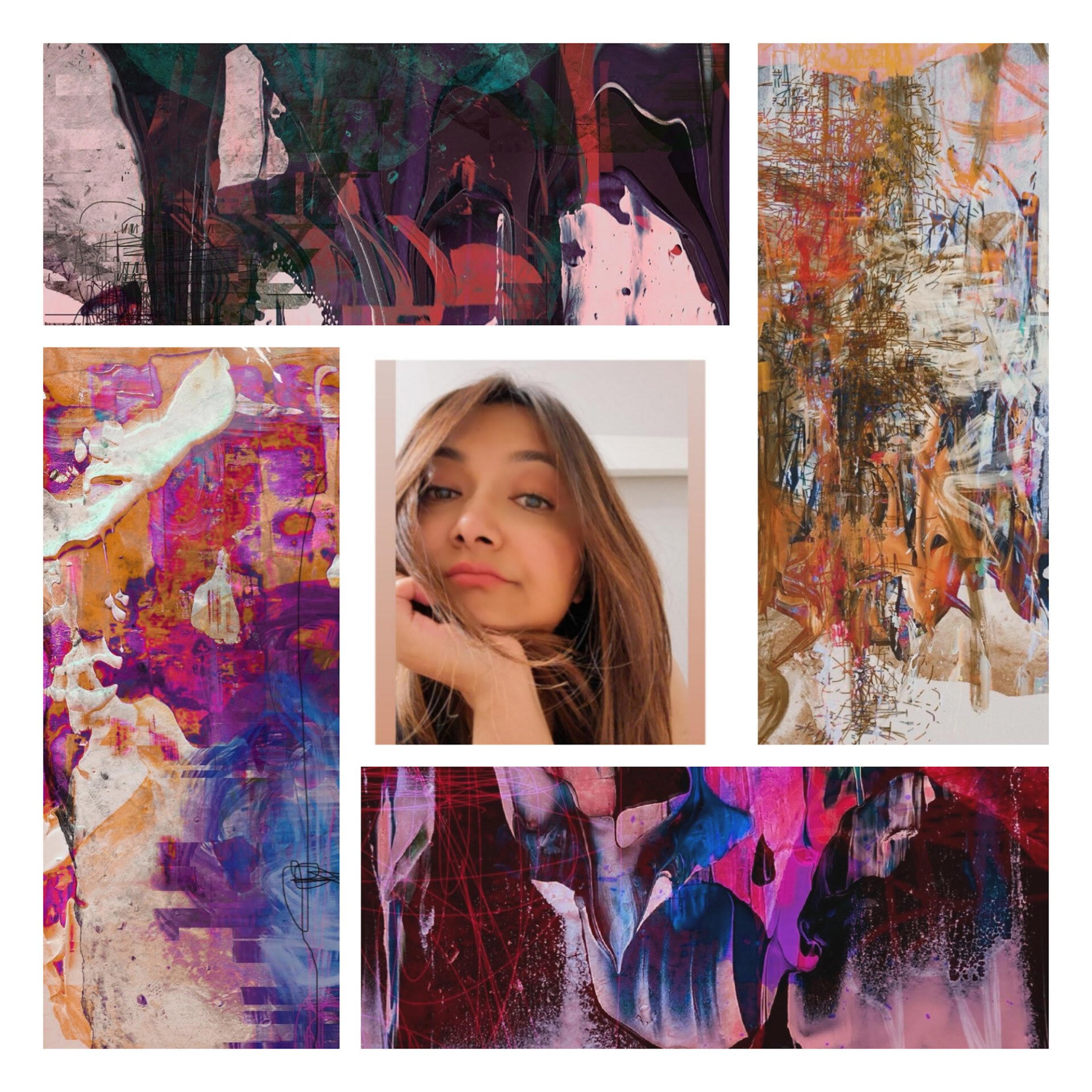 As a self-taught abstract artist I love pushing artistic boundaries by crafting visually striking narratives. I see my art as a balance between spontaneity and intention- both in traditional and digital formats. I am actively minting my works as NFTs since 2021. 

I see my work as a direct channel for intuition, a visceral dialogue between my subconscious and the canvas. I paint without premeditation, allowing instinct to guide each brushstroke, colour choice, and form. My process is an act of surrender—trusting the unseen currents of emotion, memory, and energy to manifest in vibrant hues, dynamic textures, and fluid compositions. Each piece is a moment captured, a fleeting glimpse into the unspoken language of the soul. 

As a London based abstract artist the vibrant, ever-shifting energy of urban life and the quiet introspection of personal experience do reflect through my colours. My abstractions are not meant to represent or define; they are invitations to feel, to wander, and to find personal meaning in the interplay of chaos and harmony. Through this intuitive practice, I seek to create a space where viewers can connect with their inner rhythms and discover stories that resonate beyond words. These are my poetry written in colours! 

I have exhibited and published my paintings internationally in more than 15 countries. Additionally, I host regular Twitter/X Spaces and speak at major Web3 events around the world to share my insights, mentor new artists, and promote art-on-chain to a wider audience. I am passionate about creating and supporting innovative and inclusive art that connects cultures and communities.



EXHIBITIONS and SHOWS:

●07/2022 : Event Exhibition - Solana Hacker House, Belgrade, Serbia
●03/2023 : Solo highlight - Suburbs Gallery, Montreal, Canada
●04/2023: NFT NYC 2023 Community Artist Showcase, NYC, USA
●06/2023: Event Highlight- Web3 London, London, UK
●09/2023: Digital Art Showcase, Mondoir Gallery; Dubai, UAE
●09/2023: Origin Digital Art Show, Suburbs Gallery, Montreal, Canada
●10/2023: First NFT Crypto Art Show, Saatchi Gallery, London, UK
●11/2023: Event Showcase, Solana Conference, Amsterdam, Netherlands
●04/ 2024: NFT NYC 2024 Community Artist Showcase, NYC, USA
●04/2024: NFT NYC 2024 Top 20 artist showcase at Times Square Billboards, NYC, USA
●04/2024: Top10 Featured artist for Arts Dao Fest Dubai; Forbes_Web3 highlight ; Dubai, UAE
●05/2024: Solo show at NFC Summit, Lisbon, Portugal
●06/2024: Group show at Piuda Art Space; Seoul, South Korea
●06/2024: 'The Soul's Palette' Group Show, NFT Bali 2024; Bali, Indonesia
●06/2024: Speaker and Curated Artist for the 'Fashioning Tech: Open Studio Day' at the London College of Fashion, UAL; London, UK
●07/2024: Satyrus Meta Art exhibition, NFTcc Rome, 2024 (a group exhibition in front of the National Gallery of Modern Art, Rome); Italy
●07/2024: Salone Colonne 360 ​degree immersive experience, Rome (group exhibition during NFTcc Rome 2024); Italy
●07/2024: 2nd Solo highlight for the NFT drop with Suburbs Gallery, Montreal, Canada
●07/2024: ArtCrush Gallery highlight in 300+ digital screens around Melbourne (July 1- July 15); Melbourne, Australia
●07/2024: Curated by OneLoveArtDao, Times Square Billboard, 30 July 2024; NYC, USA
●10/2024: Solo Show, Kiosk, St Martin's Court, London
●12/2024: Group show, JRNY Gallery, Las Vegas, USA
●12/2024: Group show at EthIndia organised by COI, Bengaluru, India
●02/2025: 'Artist of the Month' for JRNY Gallery, Las Vegas, USA
●02/2025: BYOD Group Exhibition at Miyashita Park, Tokyo - Organised by NEORT, Japan
●02/2025: 'Pour La Culture' : Group show at Artverse Gallery, Paris
●04/2025: 'Underground VII': Group show curated by ArtBees Gallery, Craiova, Romania
●06/2025: 'Hot Art Summer' group exhibition, NFC Summit, Lisbon, Portugal
●06/2025: NFC Summit VIP Area Art Display (curated by Muse Frame), Lisbon, Portugal
●06/2025: 'Underground X': Group show curated by ArtBees Gallery, Craiova, Romania
●09/2025: 'CryptoArt V10': Group exhibition curated by ArtBees Gallery at the Philharmonic of Oltenia, Craiova, Romania


Panels & Speaking Engagements:

●  NFT London 2022: Invited speaker
● Canary Wharf Hilton Web3 Event 2022: Invited speaker
●  NFT NYC 2023 panel lead 
●  Web3 London 2023 : Featured Artist and Panel 
● Exhibiting Artist and Panel: 1st NFT Crypto Art exhibition at Saatchi Gallery, London, 2023
● Speaker and Curated Artist for the 'Fashioning Tech: Open Studio Day' 2024 at the London College of Fashion, UAL; London
● Twitter/X Spaces host since 2021: Host of numerous twitter spaces to highlight Web3 art and artists from around the world.

Awards:

● Artist of the Year 2021: Issued by Connected Cultures - Winner in the Contemporary Art category 
● Web3 Artist Award 2024: 1st prize in digital painting category

Published Features:

● Artist Talk Magazine : April 2021
● Featured Artist for Involute Magazine, 2021
● Phoebe Journal : May 2021
● Art Hole Magazine: June 2021
● 'Medium' article by Alexandre Lores: 2021
● Feature Article by Trendy Art Ideas: 2021
● Featured Artist: The Flux Review Magazine, 2021
● Artwalk Magazine: July 2022
● SuperRare Feature as the curator's weekly top 10:  27 Oct 2022
● Chaap Global Magazine: March 2024
● nftnow feature: July 2024
● Forbes Web3 Artist highlight: Sept 2024
● Artist Talk Magazine: June 2025

Curatorial Involvement:

● Quantum Temple Open Call with joyn.xyz, guest curator, Oct 2023

Collaborations:

● CD Cover for musician Henrik Meierkord, 2020
● Furniture design collaboration with designer Romulo Temigue, 2021
● ArtInRug, California: Collaborated with this rug company to design persian rug, 2021
● NFT Art collaborations with artists from around the world
● Book covers