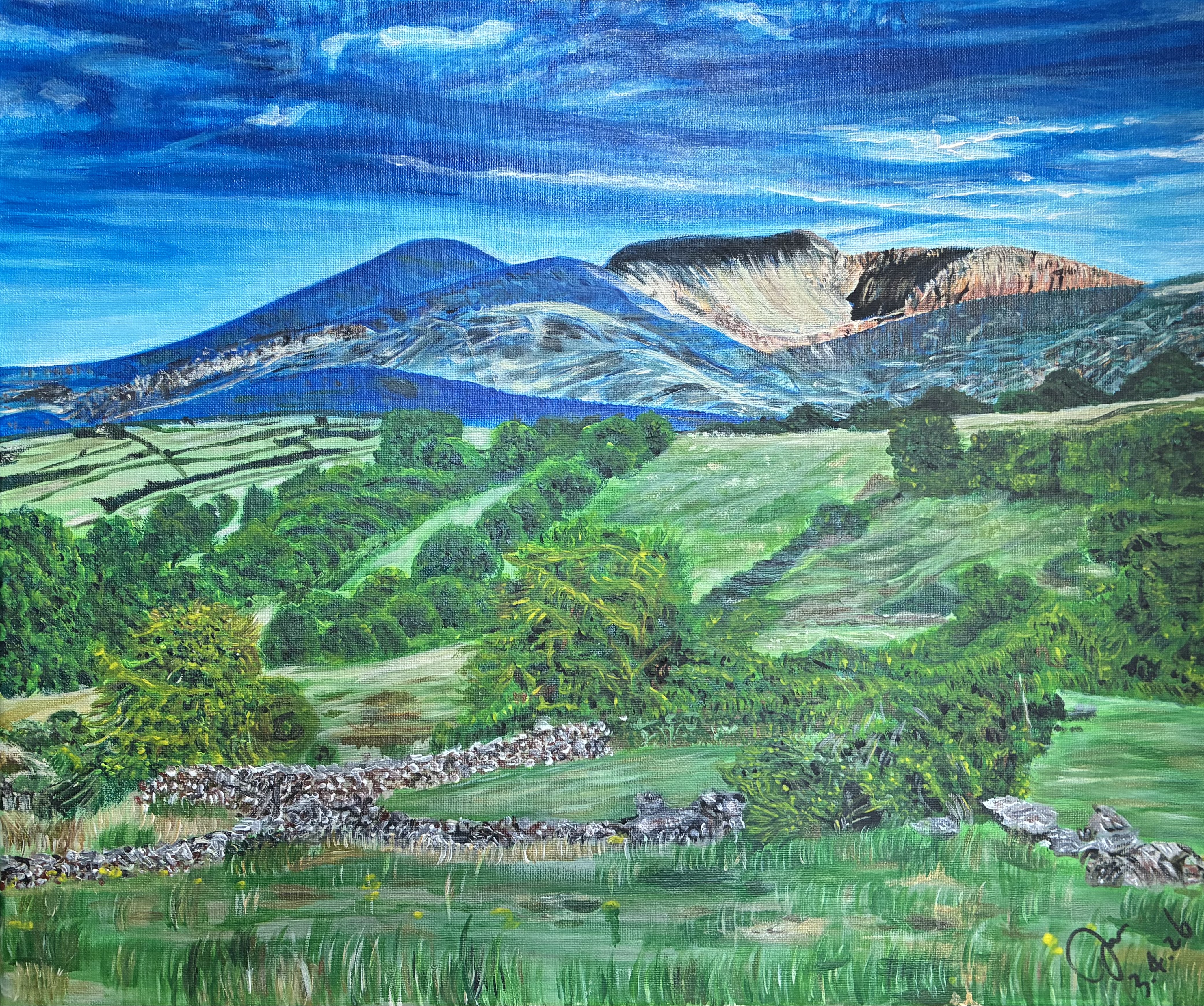 I started to learn Chinese water colour, Chinese calligraphy and acrylic painting since 2007. However, I have suspended painting for a short period due to family issue . After moving to UK from Hong Kong for more than four years, I am restarting to paint again. I would like to share my favourite acrylic paintings with various sceneries via this website.