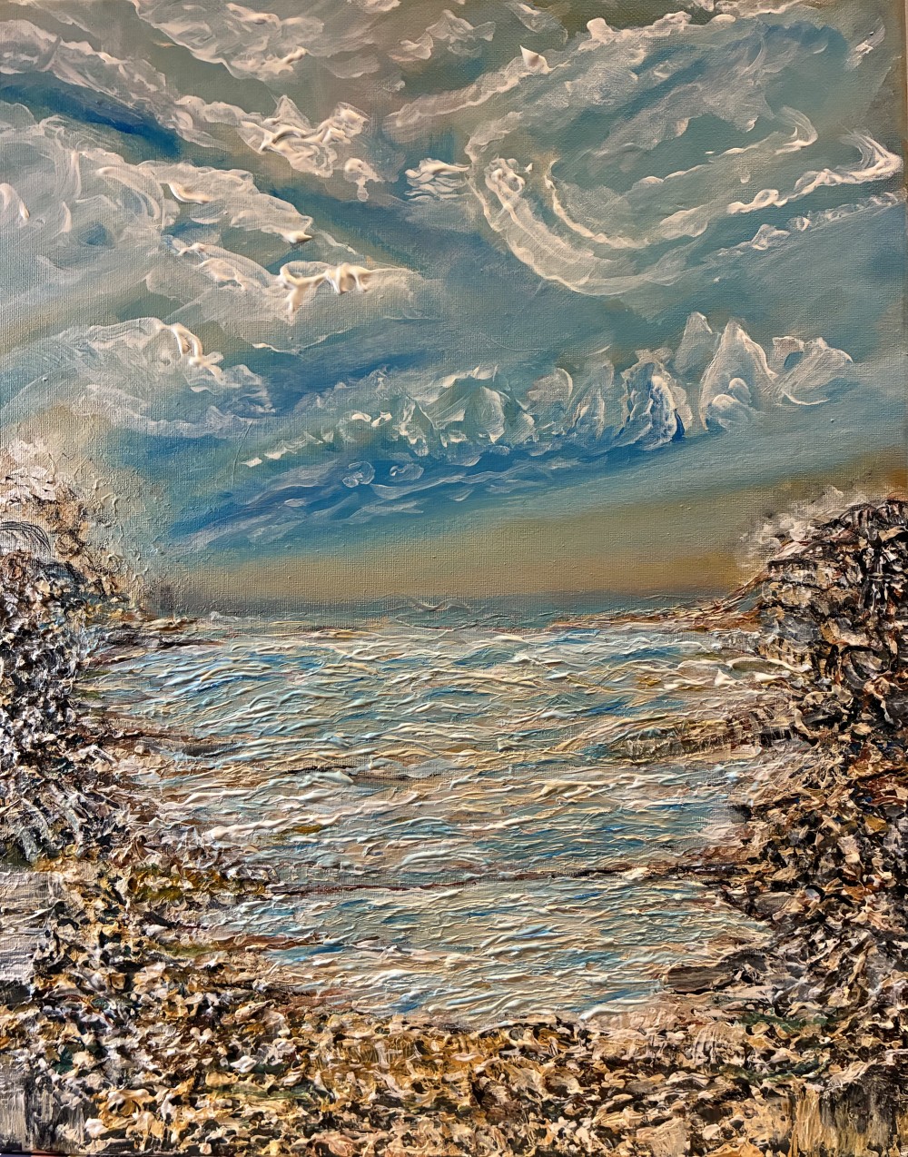 Acrylic paint at the size of 40cm(w) x 50cm(h)