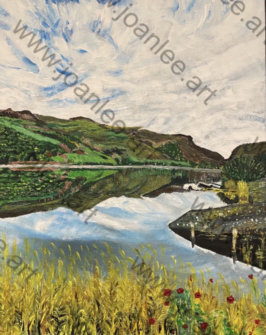 This acrylic painting is at the size of 40cm(w) x 50cm(h).