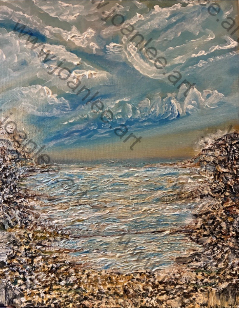 This acrylic painting is at the size of 40cm(w) x 50cm(h).