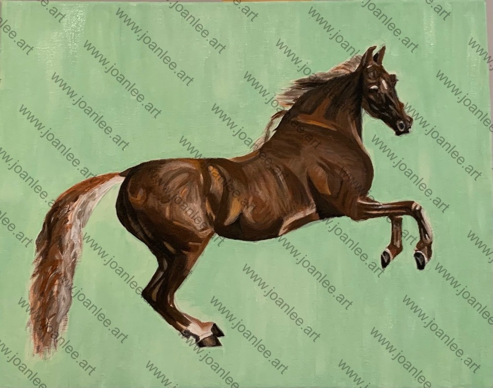 This acrylic painting is at the size of 50cm(w) x 40cm(h).