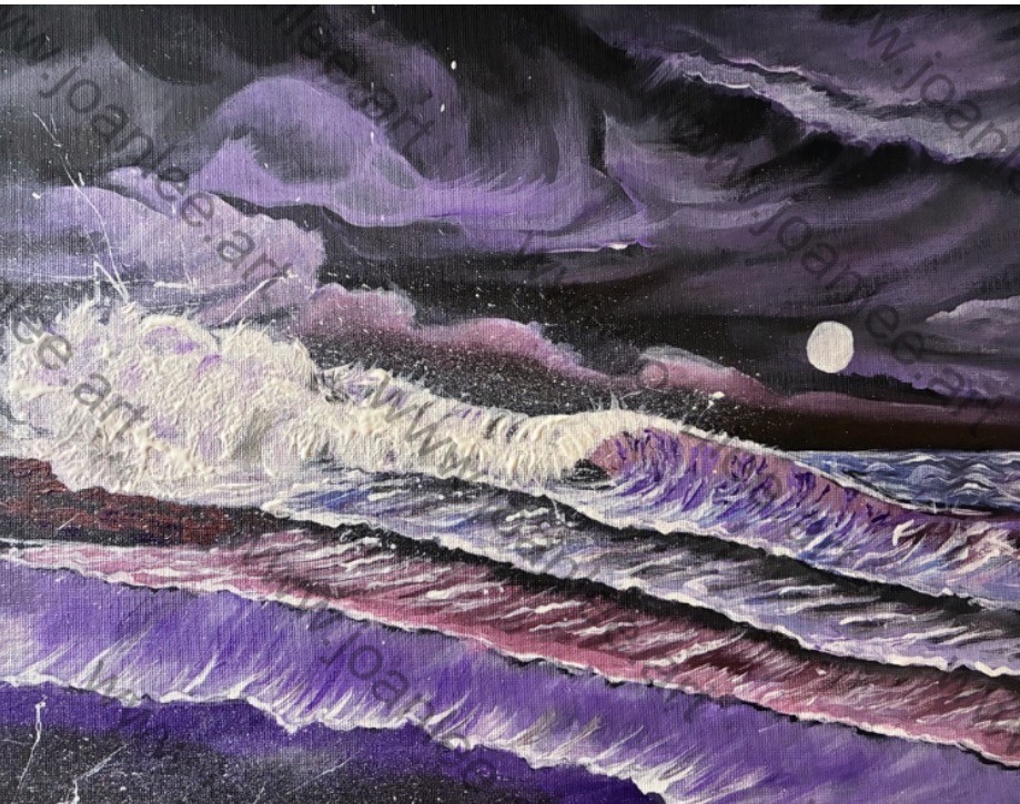 This acrylic painting is at the size of 35cm(w) x 28cm(h).