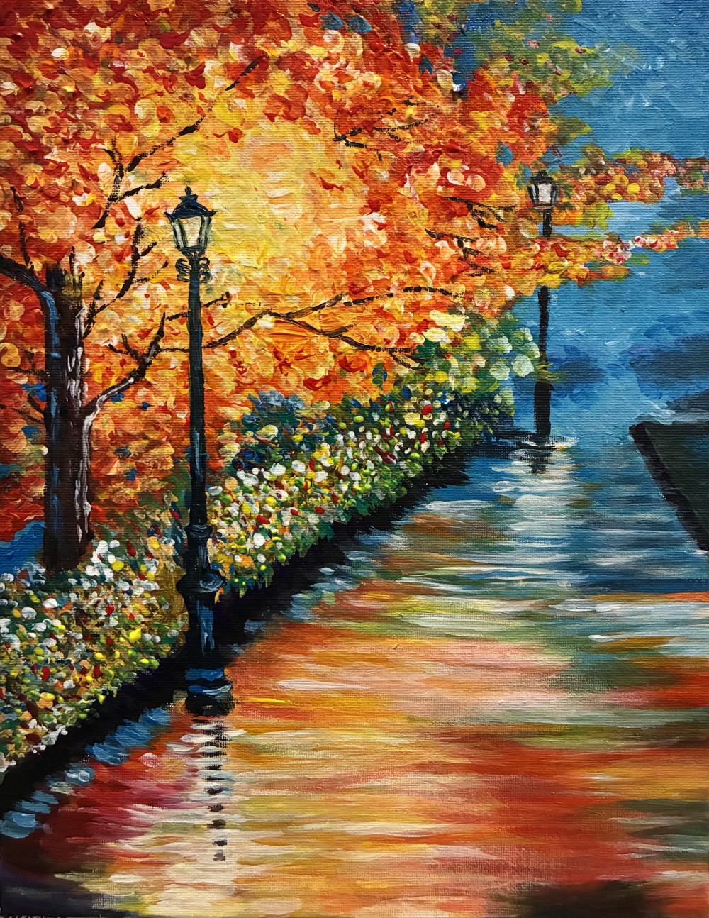 Acrylic paint at the size of 28cm(w) x 35cm(h)