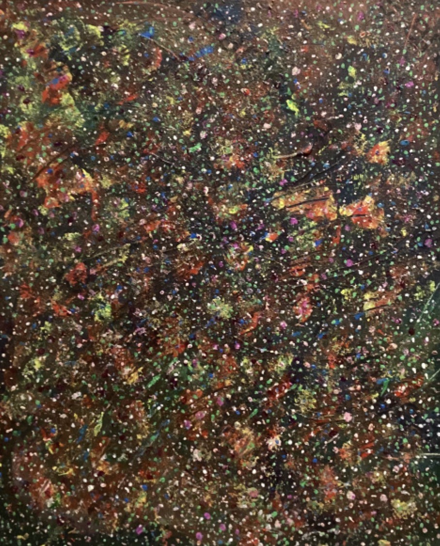 This acrylic painting is at the size of 40cm(w) x 50cm(h).