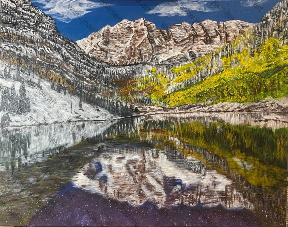 This acrylic painting is at the size of 50cm(w) x 40cm(h).