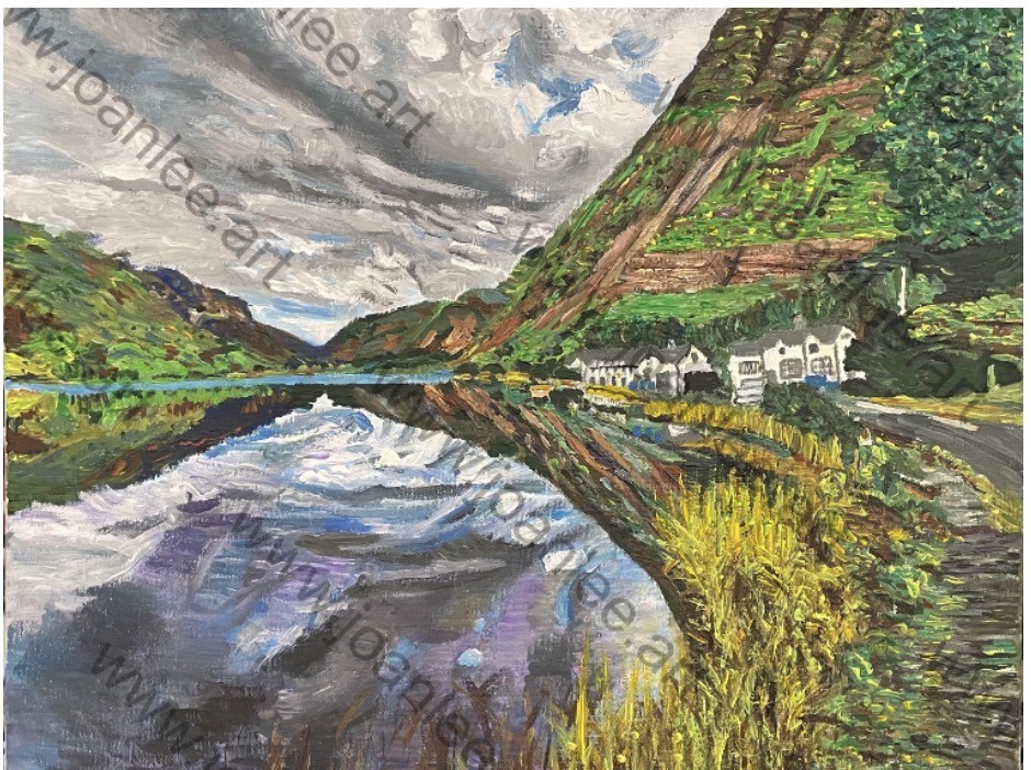 This acrylic painting is at the size of 50cm(w) x 40cm(h).