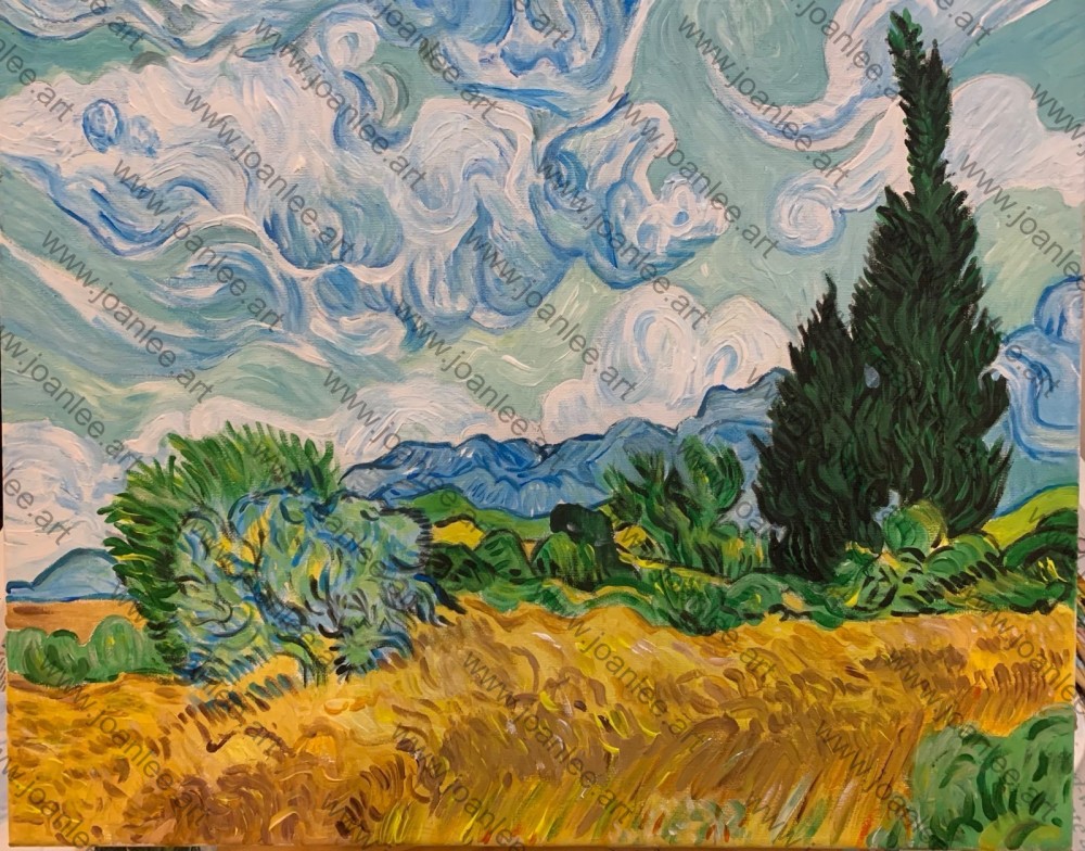 This acrylic painting is at the size of 50cm(w) x 40cm(h).