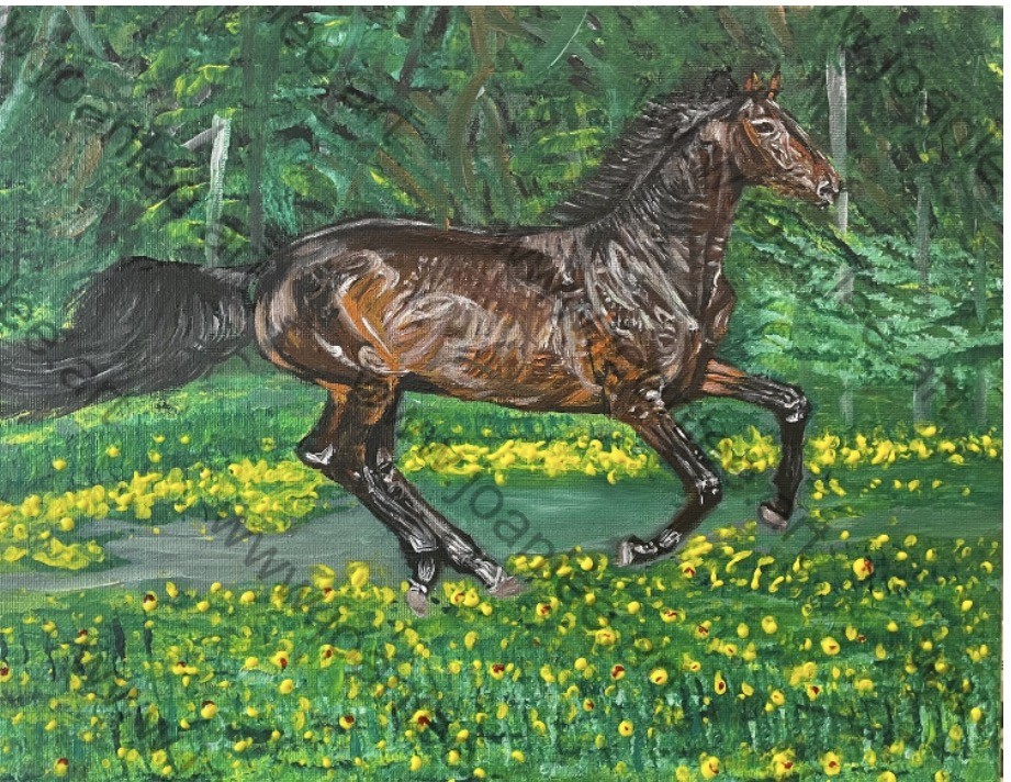 This acrylic painting is at the size of 35cm(w) x 28cm(h).