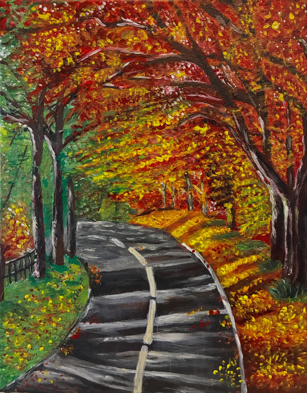 Acrylic paint at the size of 28cm(w) x 35cm(h)