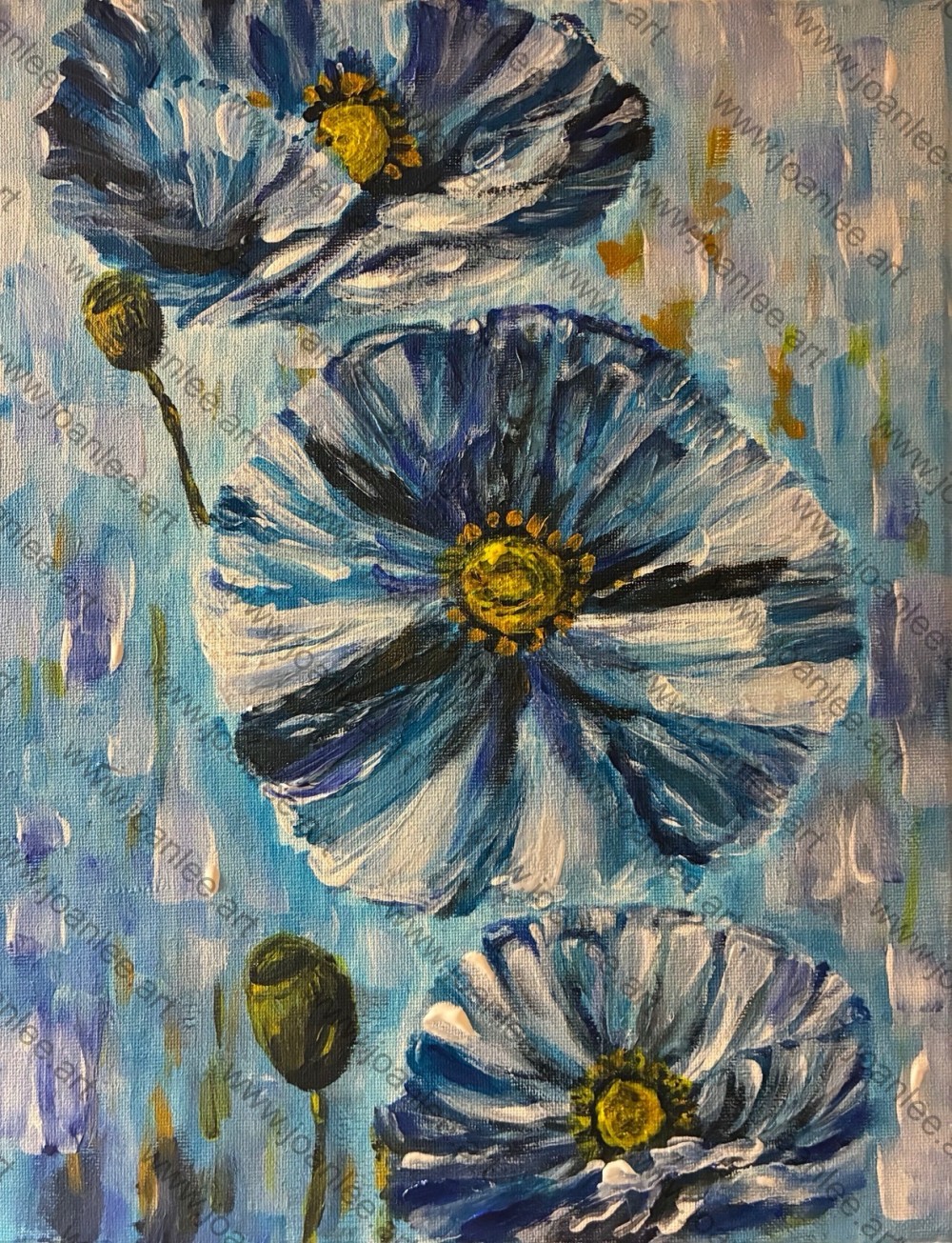 This acrylic painting is at the size of 28cm(w) x 35cm(h).