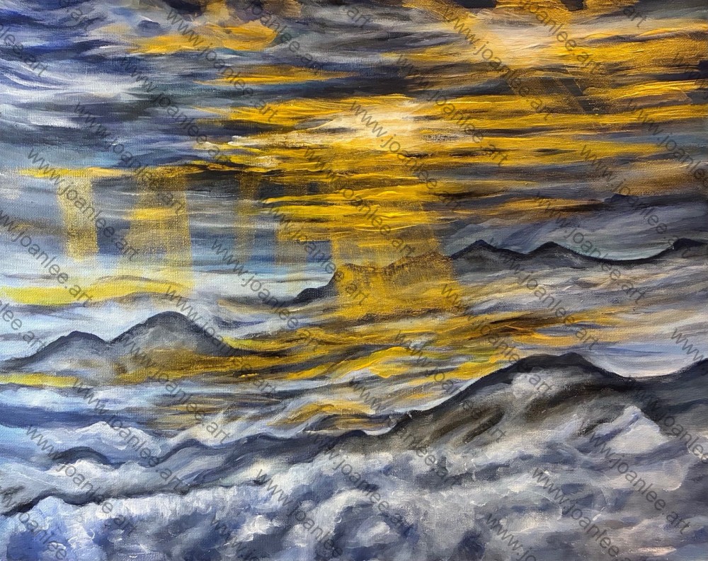 This acrylic painting is at the size of 50cm(w) x 40cm(h).