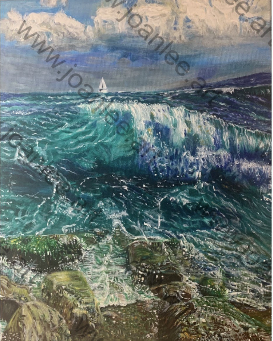 This acrylic painting is at the size of 40cm(w) x 50cm(h).