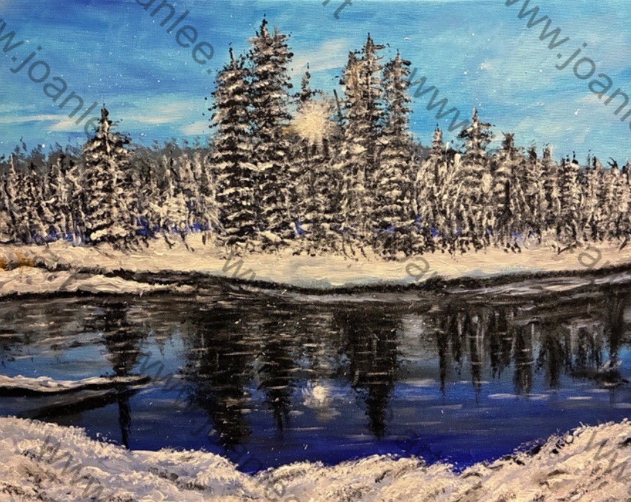 This acrylic painting is at the size of 50cm(w) x 40cm(h).