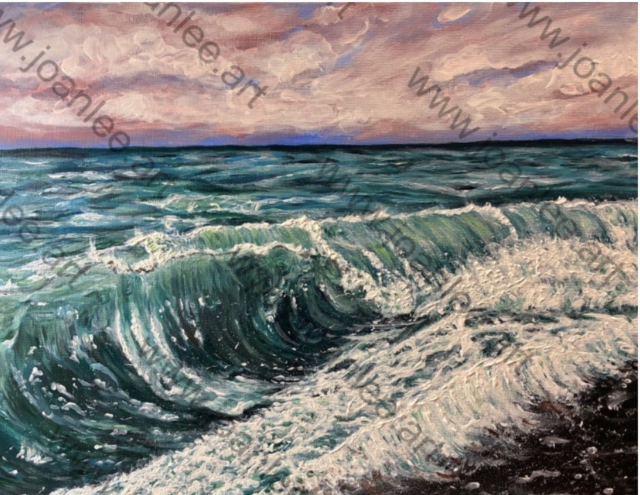 This acrylic painting is at the size of 50cm(w) x 40cm(h).