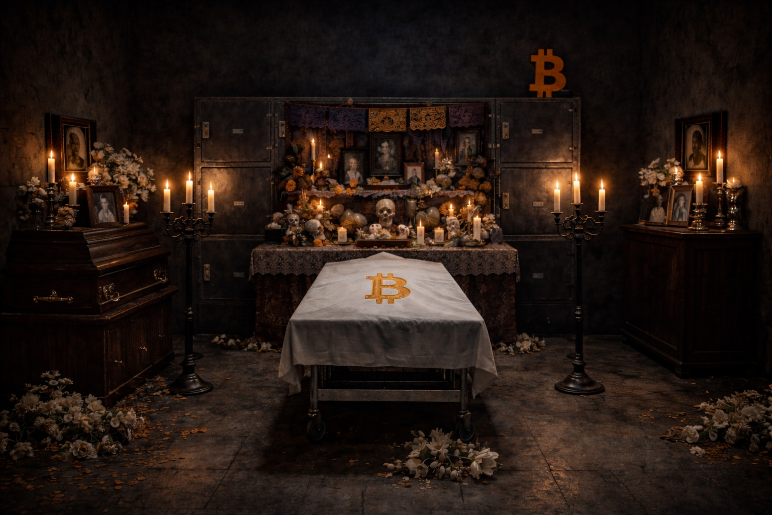 Welcome to Kay’s Morgue ⚰️
Art bound for Bitcoin 🟧

iRL Morticia ⚰️