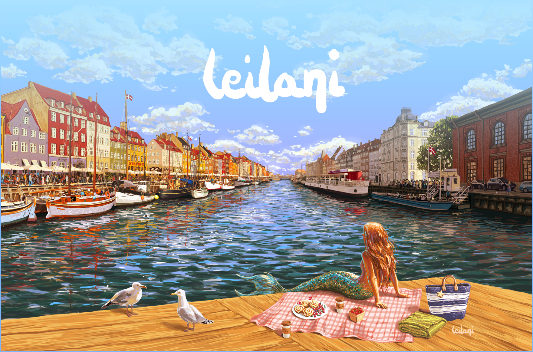 I am Leilani, an eclectic artist based in Copenhagen. I am not limited to one style, so you will find a variety of subjects and techniques in my portfolio. Whatever catches my attention - I incorporate into projects! My greatest inspiration comes from my life in Denmark, embracing anything funny, cute, or simply beautiful
You can find my posters at Kraess.dk and Posterandframe.com