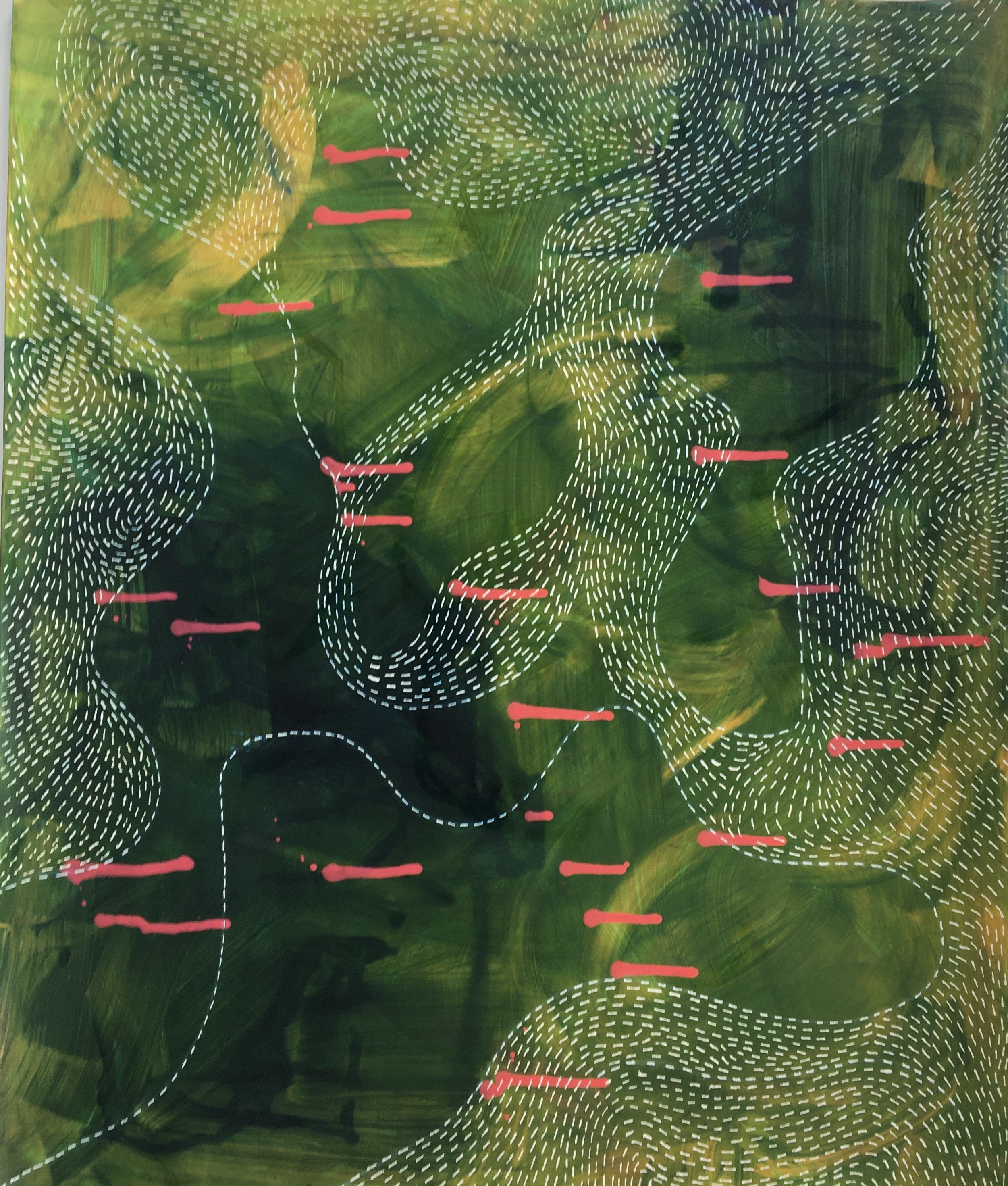 I am a contemporary abstract painter based in Aotearoa (New Zealand).
My work gives form to unseen energies that swirl around us. For the past 3 years I have been painting about push and pull energies of magnetism and diamagnetism (found in limestone environments).
I hold a Bachelor of Laws and a Bachelor of Visual Arts. In 2022 I completed a Masters in Fine Art (Painting) at Whitecliffe College of Art and Design, Auckland.
Original and limited edition signed prints of my work are available upon request.
© Linda Gilbert 2022.