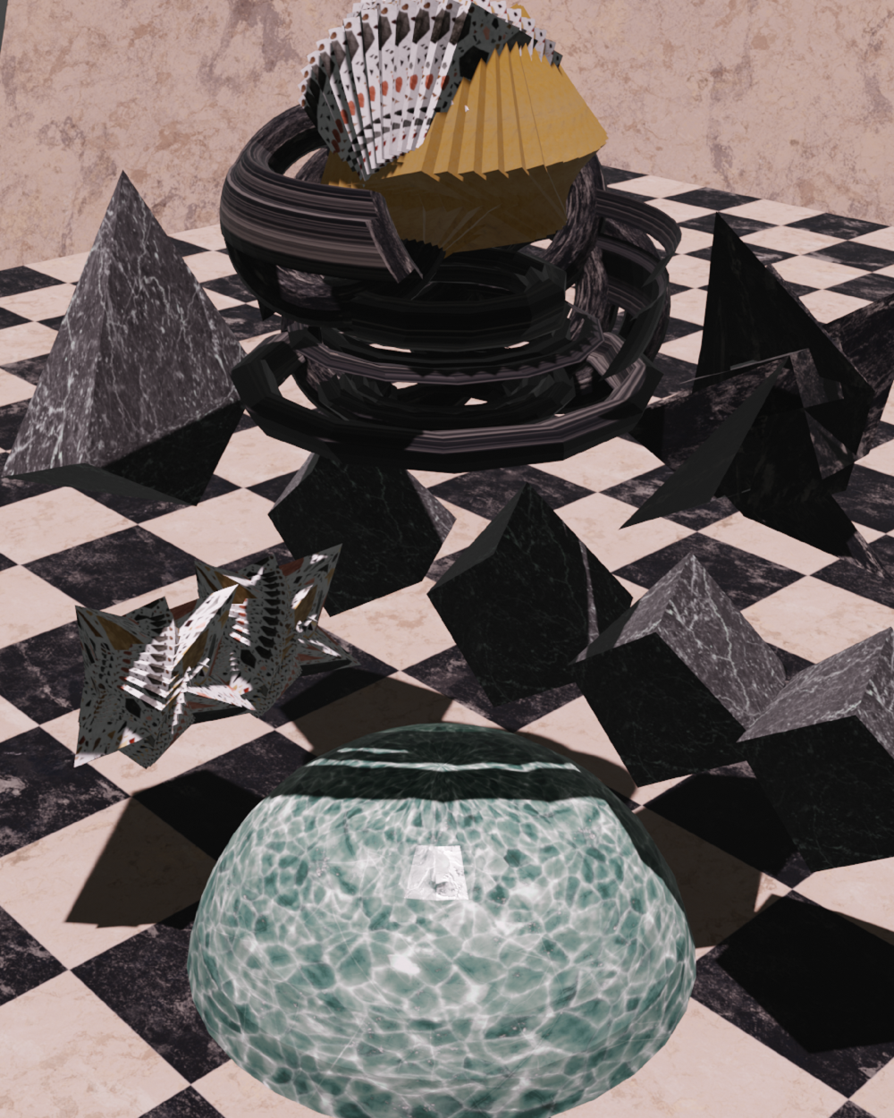 Title: "Surrealismo Abstracto"
Artist: Jose Daniel Soto
Year: 2022

This piece belongs into my "Abstract Surrealism Collection" (2021-2024) it is a collection of 20 pieces of original artworks created in different cities from Earth (NYC, London, Santiago de Cali). During this time I was experimenting with 3D software and producing original artworks.