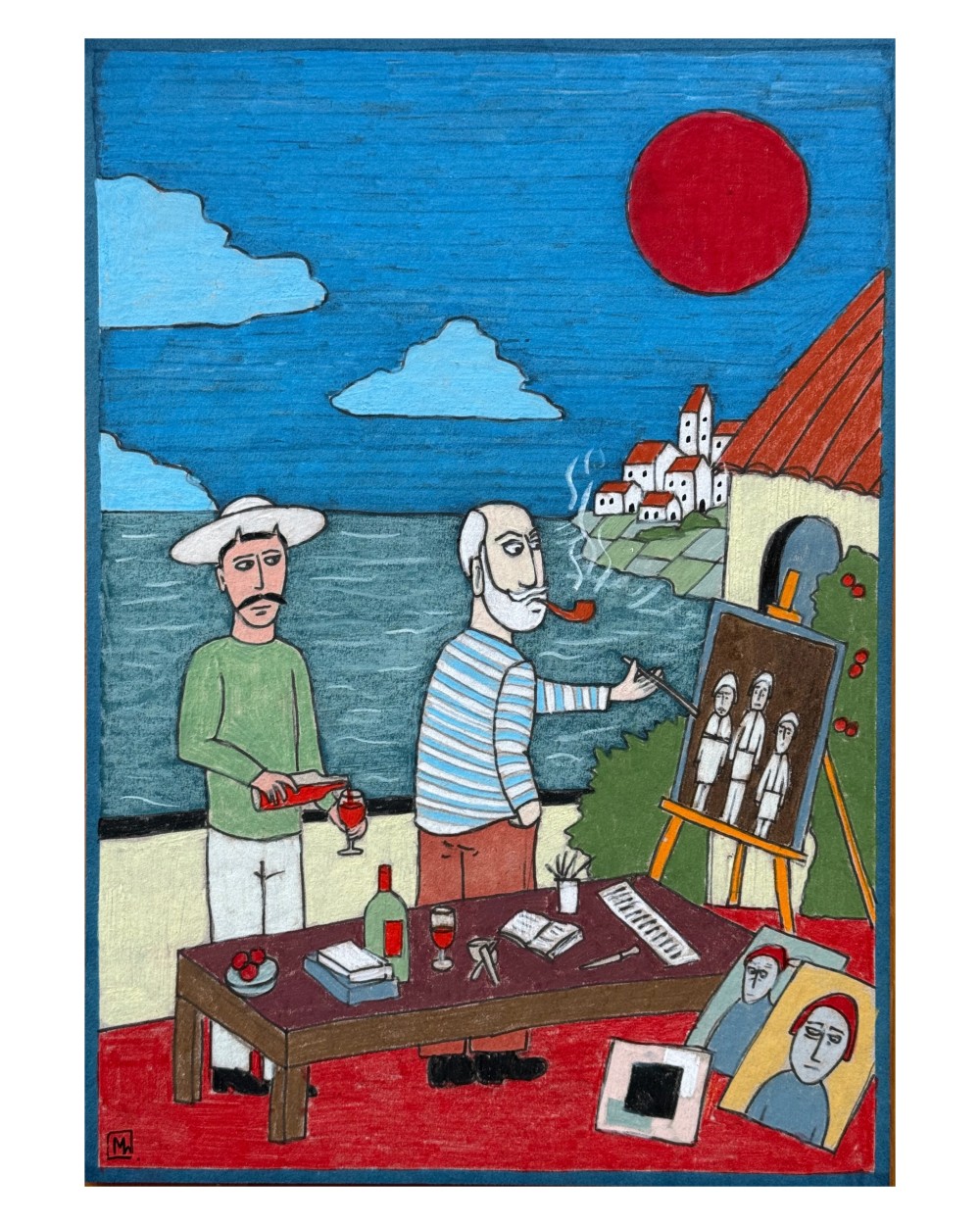 A3
Prismacolor pencils on a board