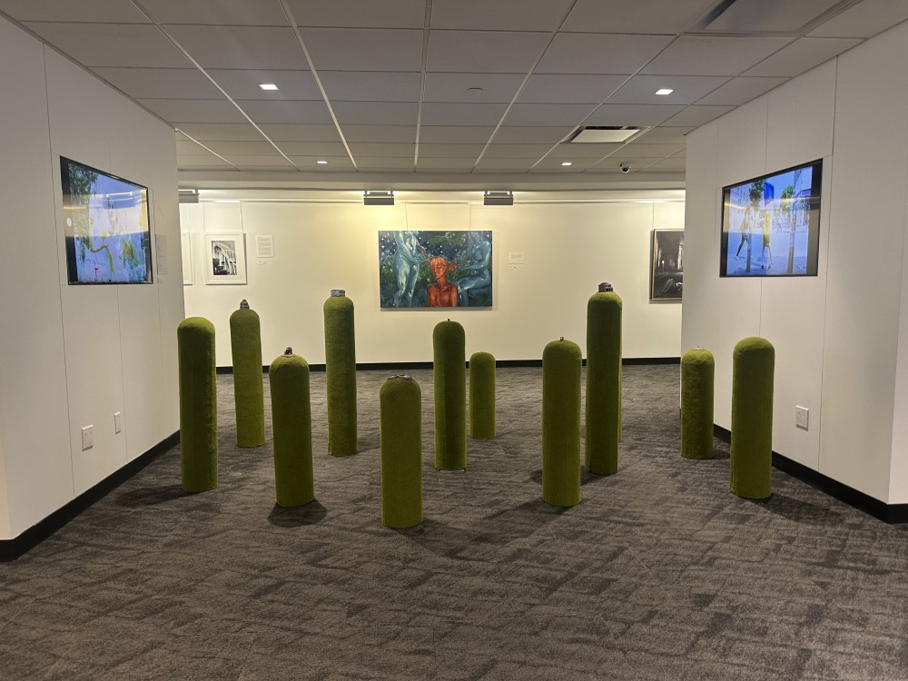 A contemporary retrospection 

HeartBurn: An analysis of memory, girlhood, womanhood, motherhood, safety, sacrifice, and the body. A response to the physical and psychological manifestation of nostalgia within the distinctly feminine. HeartBurn discusses collective longing for a world of the past, a time and place which may have never existed, formed only in the mind influenced by the ever-churning sea of unreliable, reconstructive memory. Envisioned through the lens of feminist theory, HeartBurn invites nine female-identifying artists from Europe, the U.S., and Canada to walk you hand in hand down memory lane. HeartBurn transports us to the liminal space between past and present, political and whimsical, dreamt and real, a world in which fairytales are told with a side of antacid, myths are unravelled, laying bare the untold narrative, and kitchen counters overflow with assemblage, bottles filled, toys strewn about.